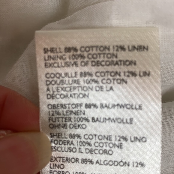 Anthropologie NWT Gorgeous White Top Size S - Picture 10 of 10